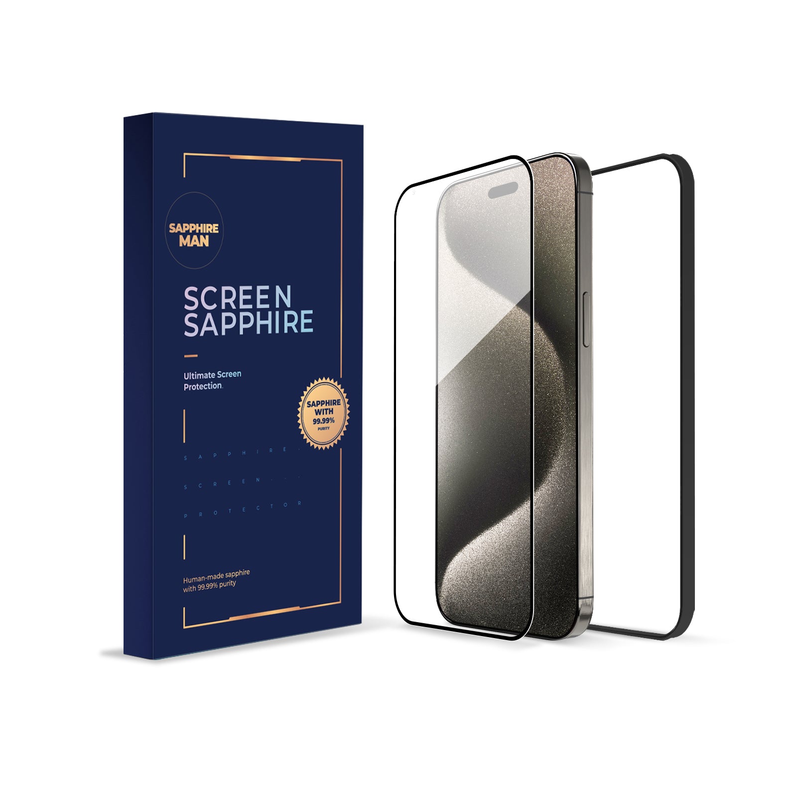 Sapphire Screen Protector for iPhone 15 Series ( HD )