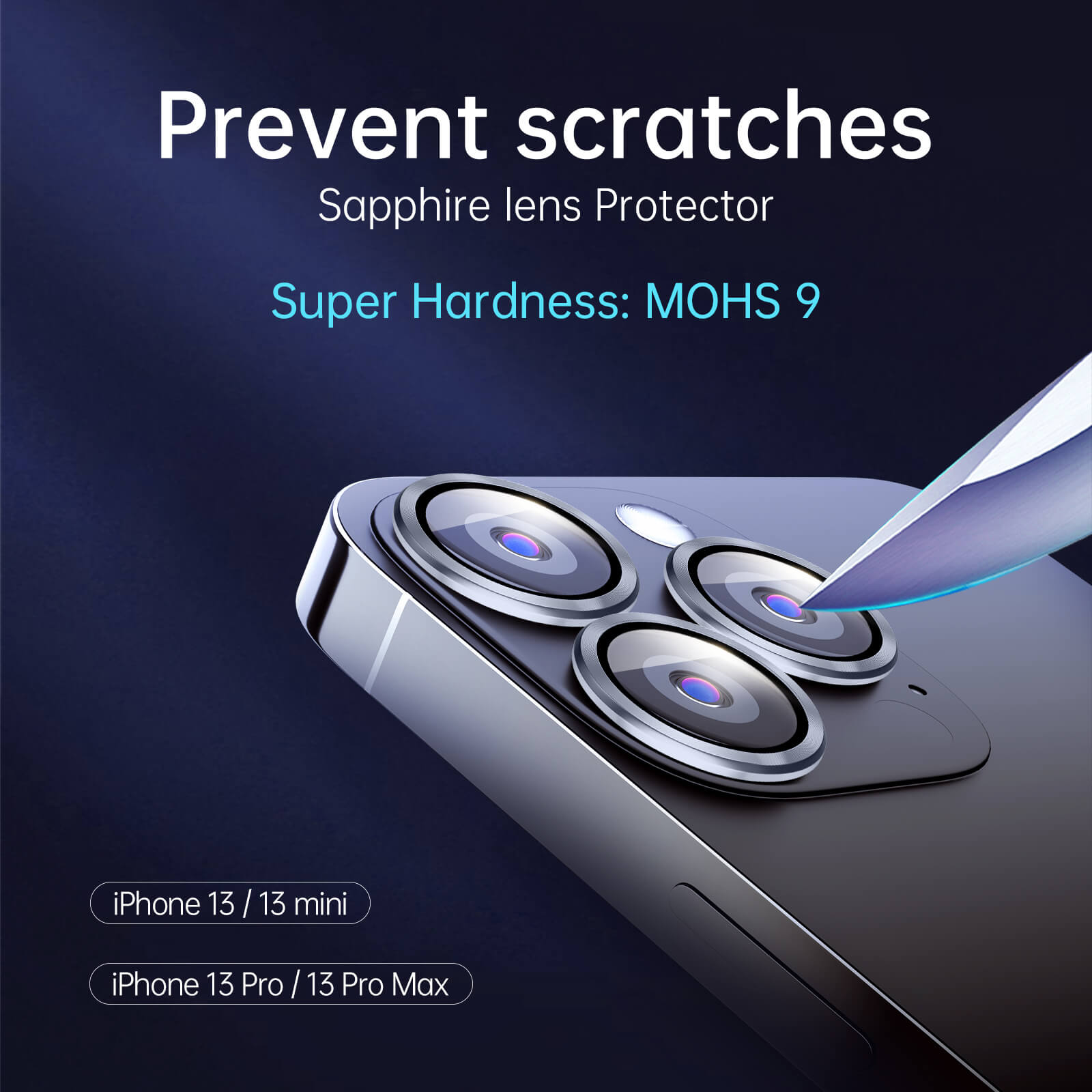 Sapphire Camera Lens Protector For iPhone 13/13 mini
